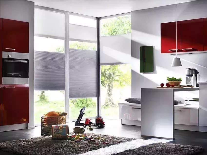 Plisy w oknach — realizacja